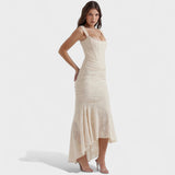 Inès - Elegant Sculpted Silhouette Dress