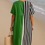 Cara Óg - Chic Striped Dress - Charlotte & Willow, back