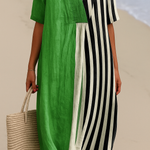 Cara Óg - Chic Striped Dress - Charlotte & Willow, front
