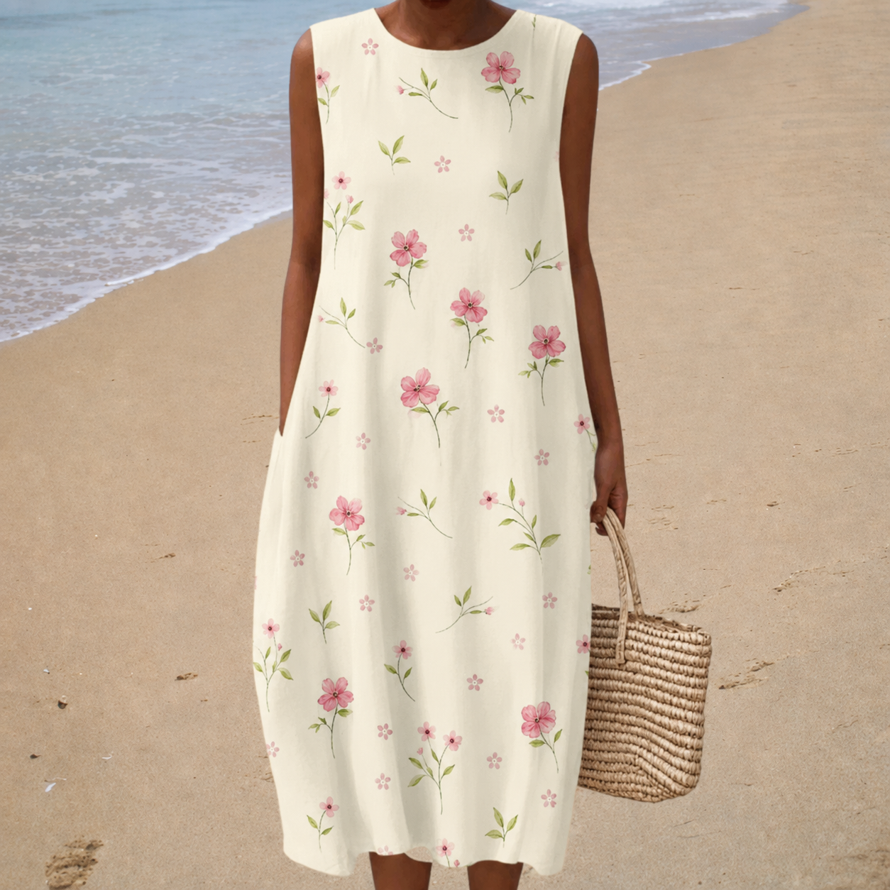 Cathy Floral Midi Dress - Charlotte & Willow