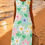 Eileen Spring Green Dress - Charlotte & Willow, front view