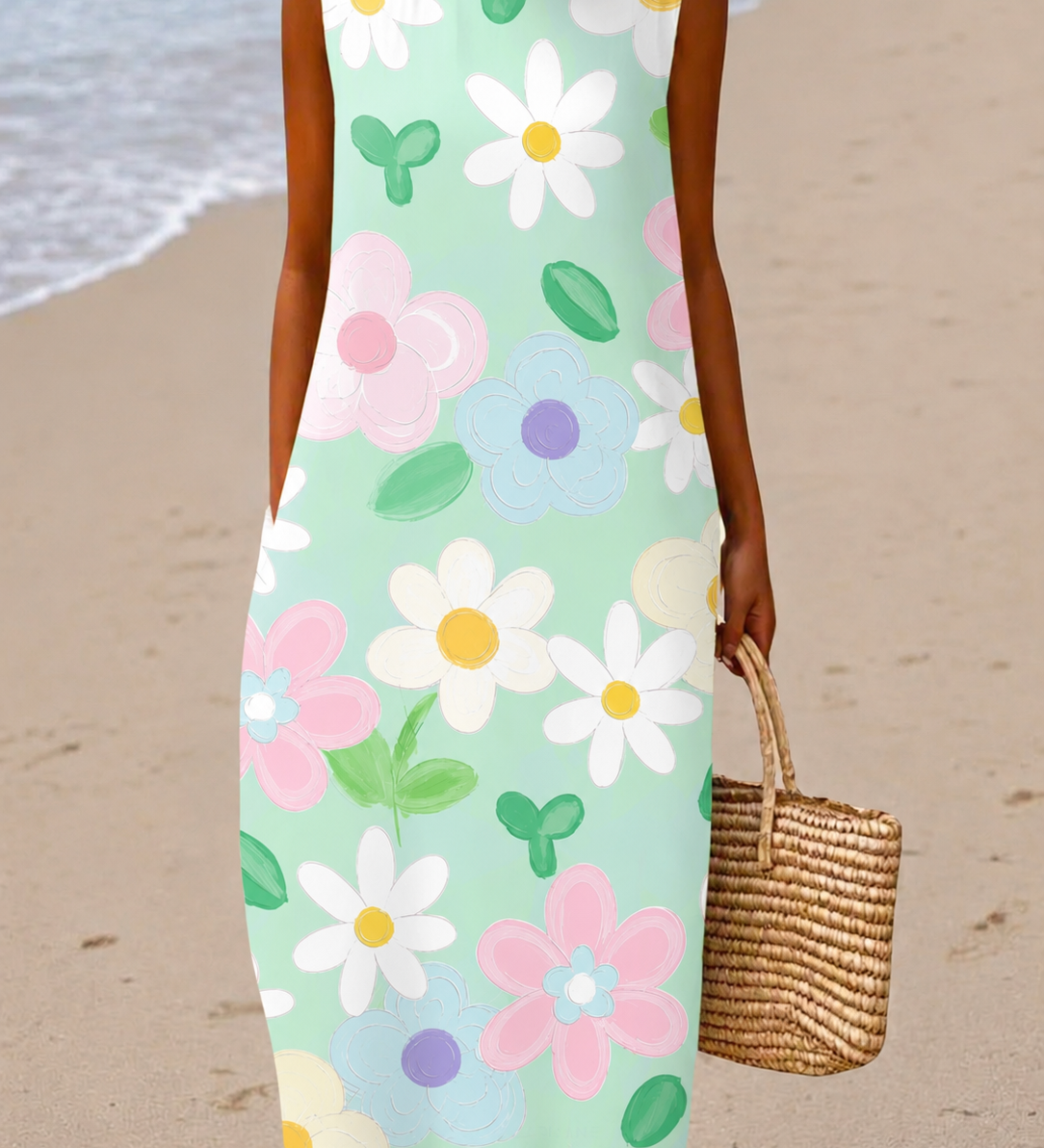Eileen Spring Green Dress - Charlotte & Willow