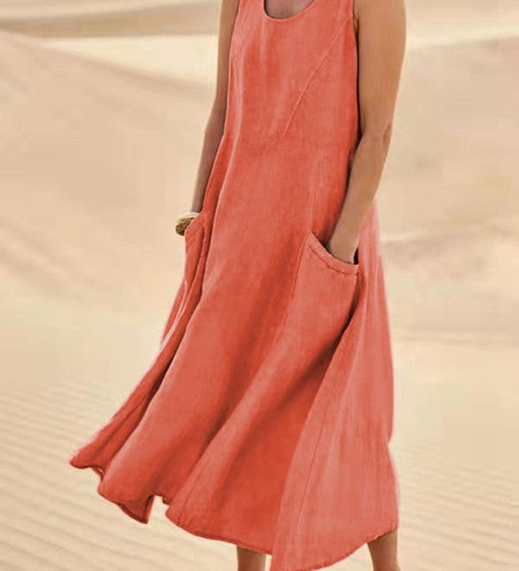 Róisín - Breezy Summer Dress - Charlotte & Willow, detail
