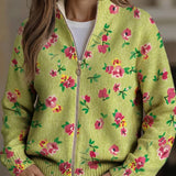 Liadan | Floral Lime Cardigan