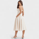 Maëva - Midi Length Corset Dress