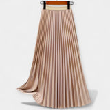 Céline - Elegant Long Pleated Skirt