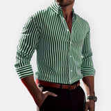 Delphine - Timeless Striped Button-Up