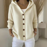 Inès - Stylish Hooded Cardigan