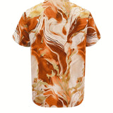 Mildred™ Marble Print Short Sleeve Shirt