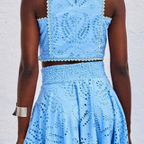 Larissa™ Embroidered Top & High-Waist Maxi Skirt Set