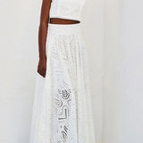 Larissa™ Embroidered Top & High-Waist Maxi Skirt Set