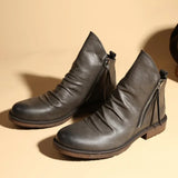 Élodie - Leather Ankle Chelsea Boots
