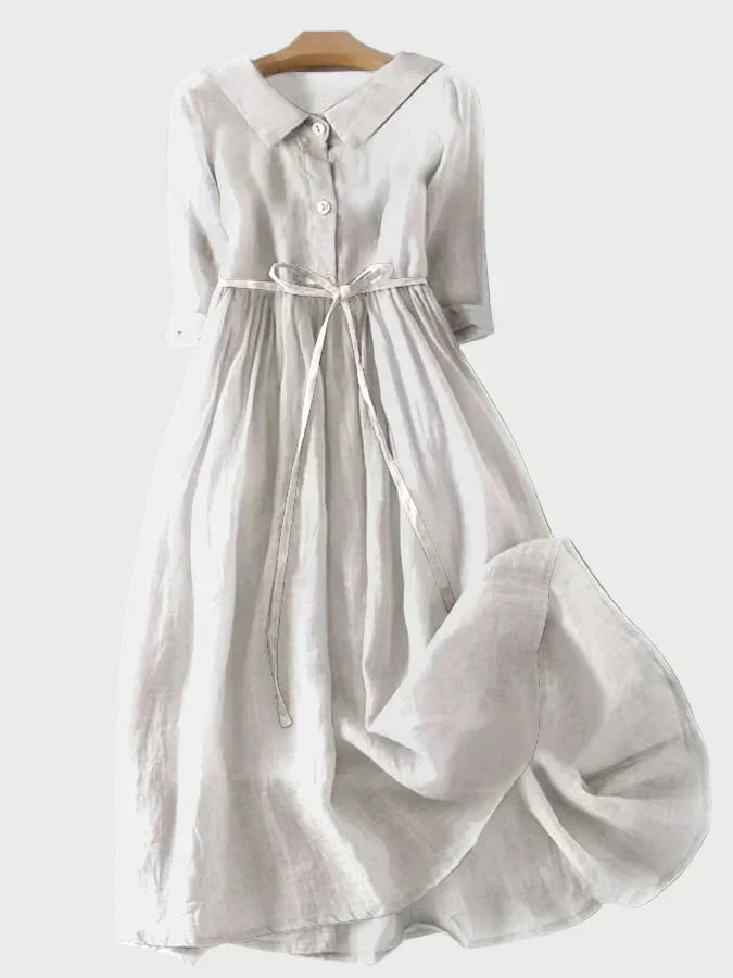 Justine - Robe Élégante Col