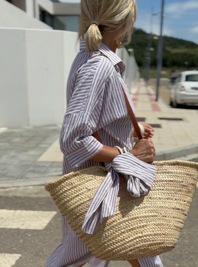 Anaïs - Chemise Rayée Élégante