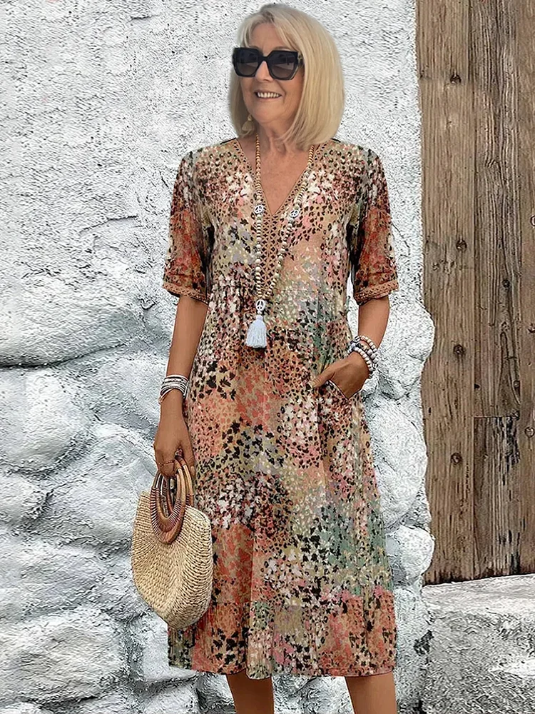 Anaïs - Robe Midi Élégante