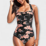 Sarah - Floral Print One-Piece Swimsuit