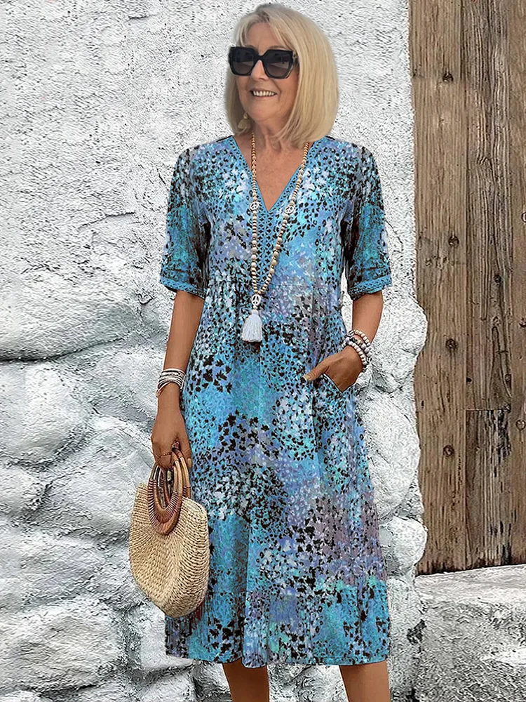 Inès - Robe Midi Élégante