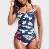 Sarah - Floral Print One-Piece Swimsuit