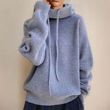 Sarah - Chic High Neck Knit Sweater