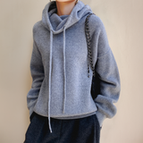 Sarah - Chic High Neck Knit Sweater