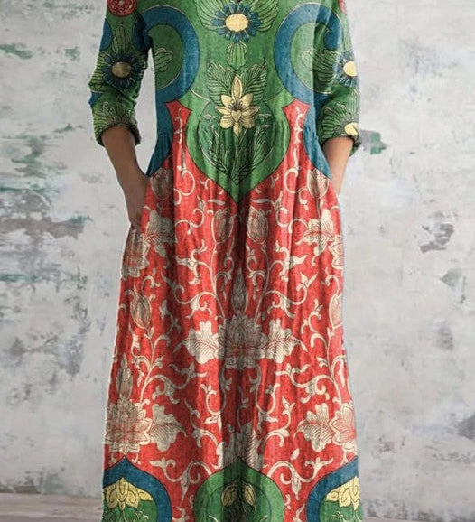 Muireann - Chic Maxi Dress - Charlotte & Willow, front
