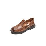 Noémie - Classic Leather Mary Jane Shoes