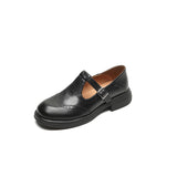 Noémie - Classic Leather Mary Jane Shoes