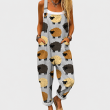 Cozy Graphic Dungarees
