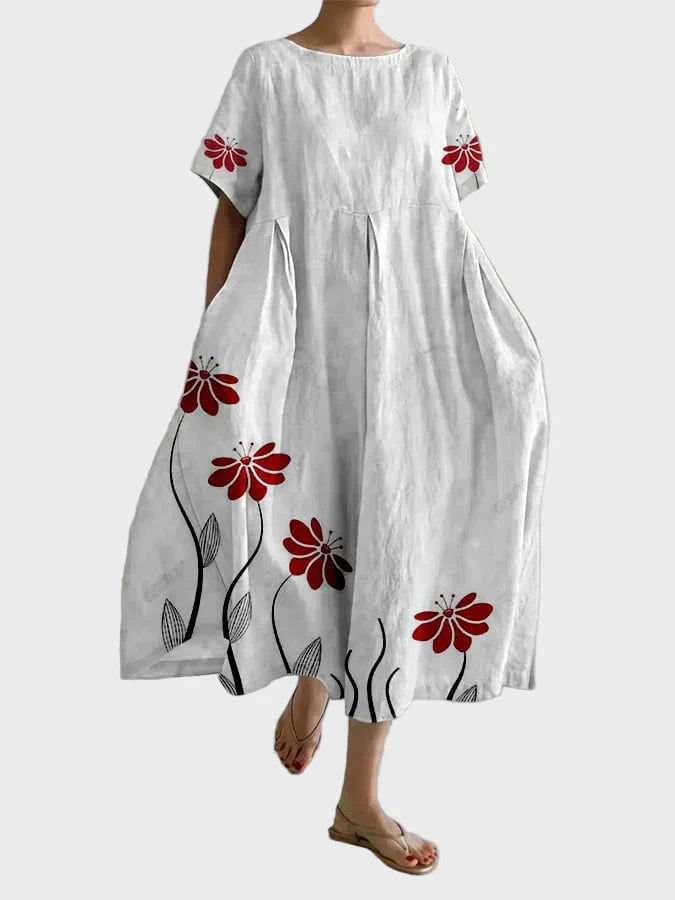 Gaëlle - Robe Midi Fleurie