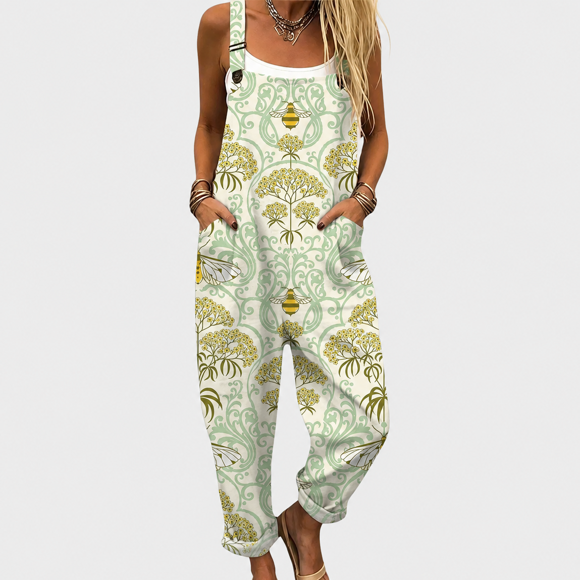 Confident Print Dungarees - Charlotte & Willow