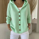 Inès - Stylish Hooded Cardigan