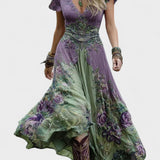 Anaïs - Elegant Floral Maxi Dress