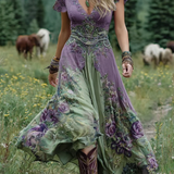 Anaïs - Elegant Floral Maxi Dress