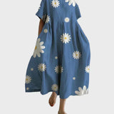 Élodie - Floral Blue Dress