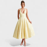 Inès - Textured Midi Dress" can be rewritten as "Inès - Stylish Textured Midi Dress.