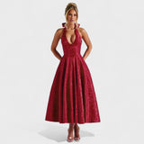 Inès - Textured Midi Dress" can be rewritten as "Inès - Stylish Textured Midi Dress.