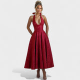 Inès - Textured Midi Dress" can be rewritten as "Inès - Stylish Textured Midi Dress.