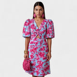 Justine - Chic Tropical Elegance Dress