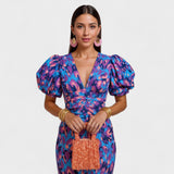Justine - Chic Tropical Elegance Dress