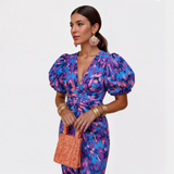 Justine - Chic Tropical Elegance Dress