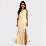 Anaïs - Elegant Satin Maxi Dress