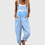 Cozy Graphic Dungarees