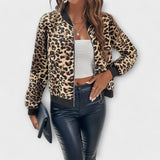 Margot - Chic Leopard Print Jacket