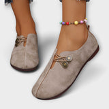 Clara - Flexible Suede Slip-On Loafers
