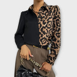 Anaïs - Chic Leopard Print Blouse