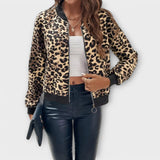 Margot - Chic Leopard Print Jacket