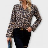 Maëlle - Relaxed Leopard Print Top