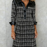 Matilda | Long Sleeve Patchwork Dress