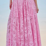 Larissa™ Embroidered Top & High-Waist Maxi Skirt Set