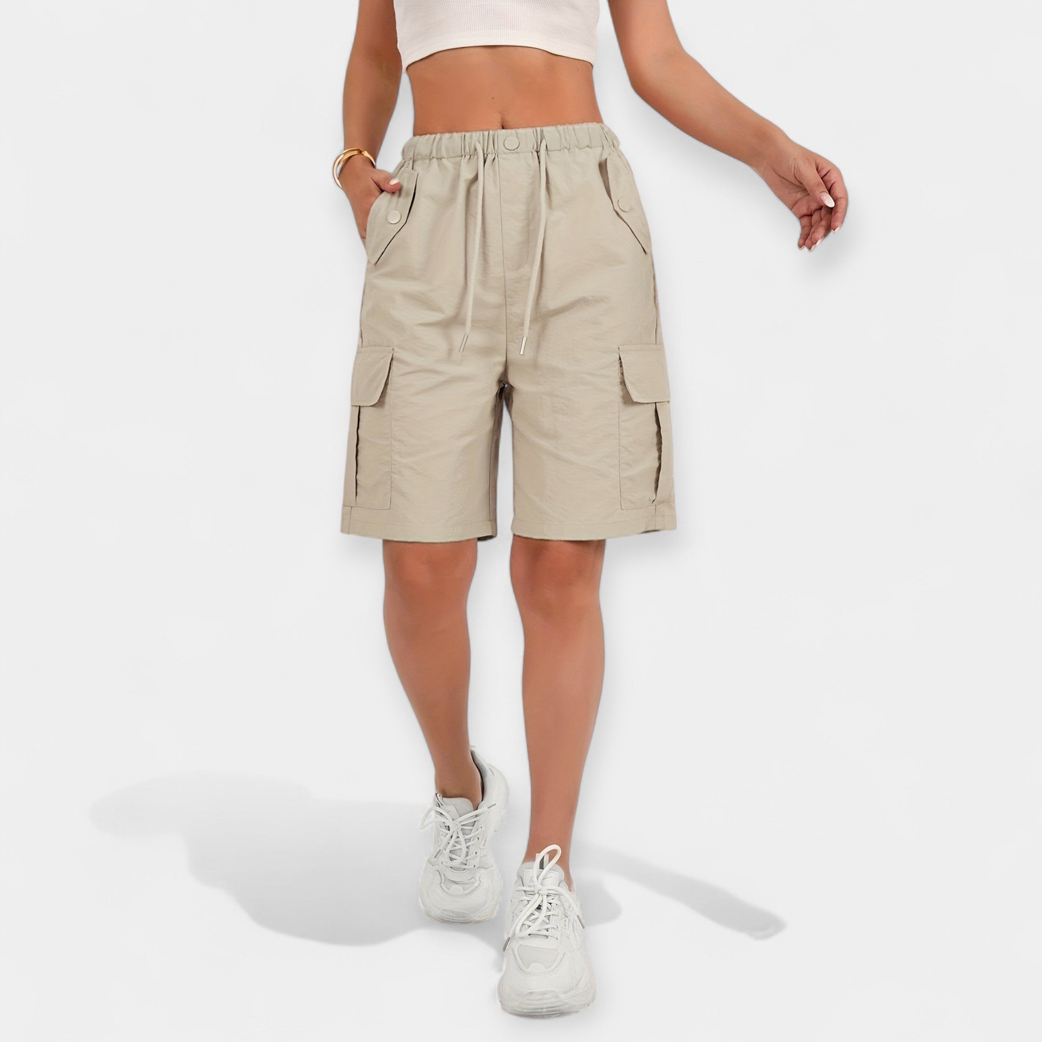 Bláithín - Stylish Cargo Shorts - Charlotte & Willow, product photo 6